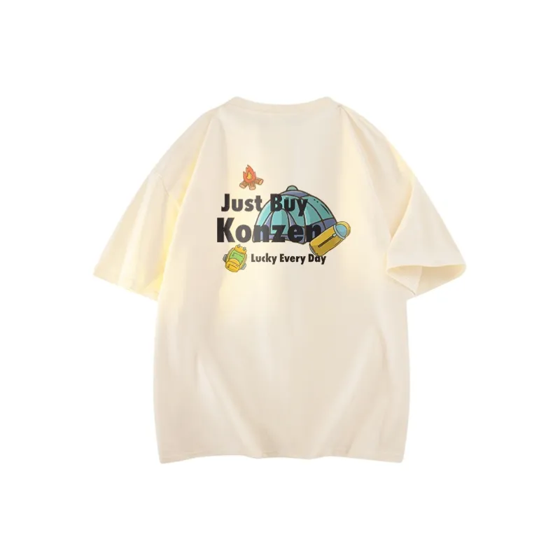 KONZEN· T Shirt Unisex 100% Cotton White-4