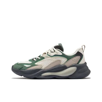 Erke Version 2.0 Of Endless Joy Cushioning Slip Resistant Low Top Casual Shoes Men's Beige Green