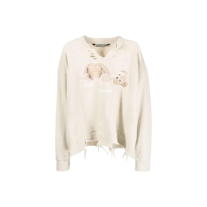 PALM ANGELS Sweatshirts Men Beige-0