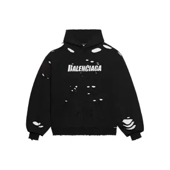 Balenciaga Caps Destroyed Hoodie