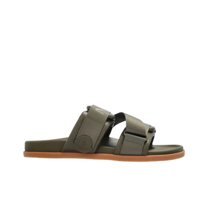 Moncler Slide Slippers Men's Green-1