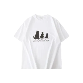 Sze Drop Shoulder Sleeve T-Shirt Unisex White