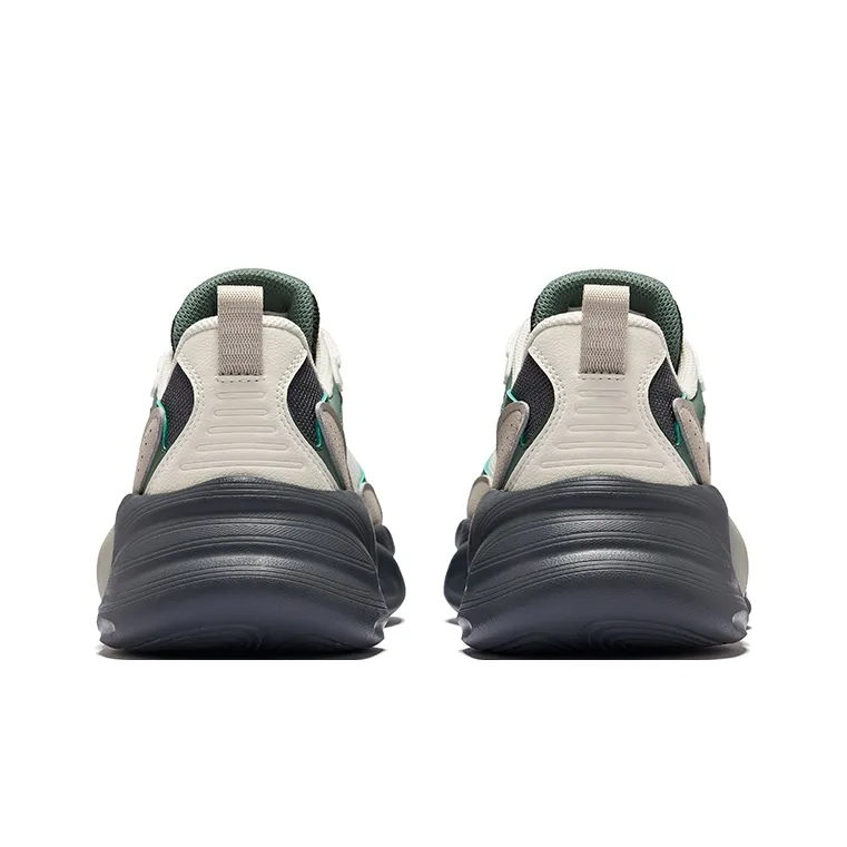 Erke Version 2.0 Of Endless Joy Cushioning Slip Resistant Low Top Casual Shoes Men's Beige Green-3