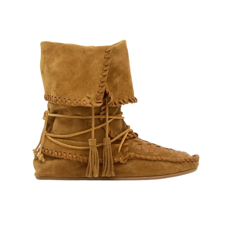 ISABEL MARANT Winki Ankle Boots Women's Brown-1