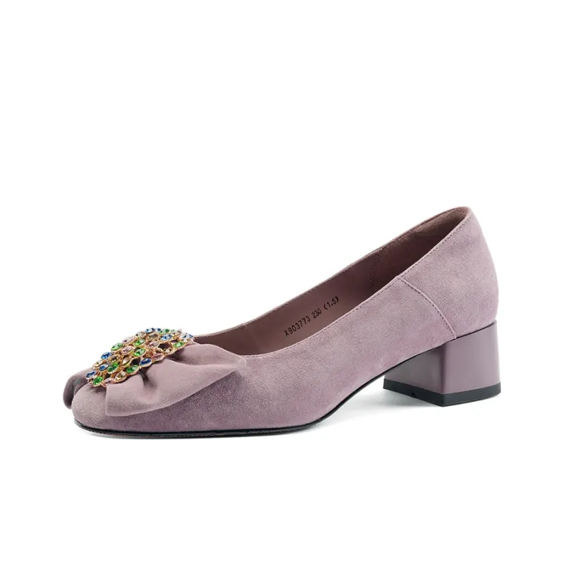 XICUNMINGWU High Heels Women's Purple-1
