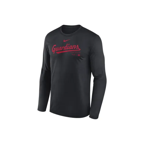 Nike Cleveland Guardians Authentic Collection Practice Men's Nike Dri-FIT Mlb Long-Sleeve T-Shirt