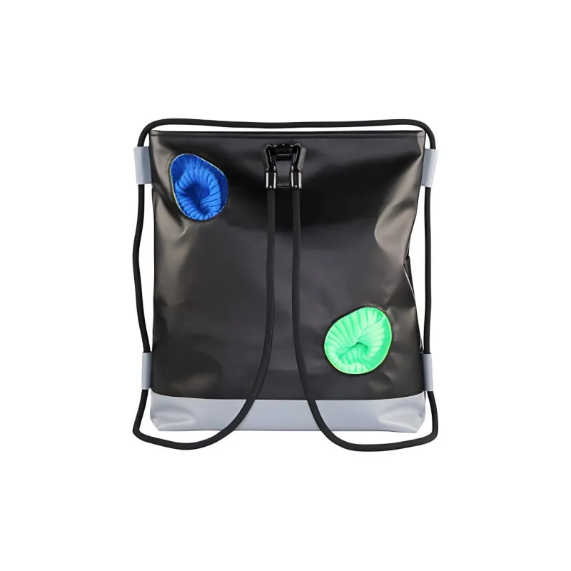 PabePabe Oxford Laptop Bag Channel Bag Shoulder Bag Unisex White/Black-0
