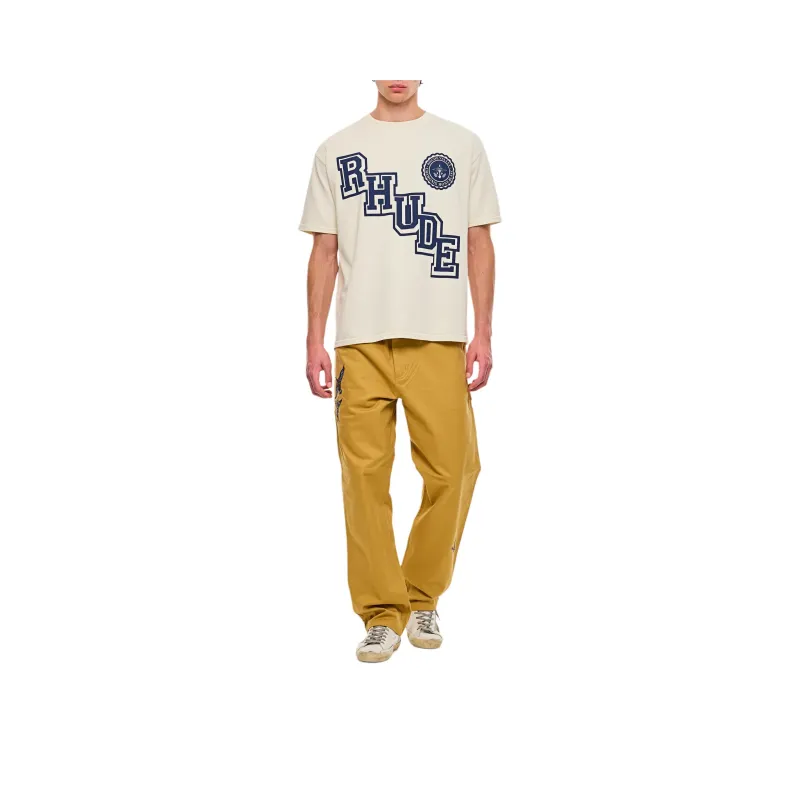 RHUDE Collegiate Crest Tee-1