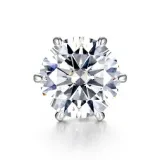 14K Gold+1 Carat White Moissanite Stud Earring (Single)