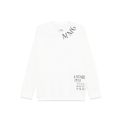 MM6 Maison Margiela Numbers print T shirt