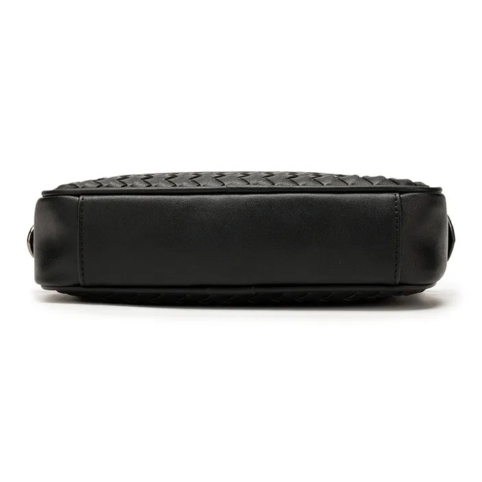 Old Man's Head Synthetic Leather Crossbody Bag Regular Men's Black-6