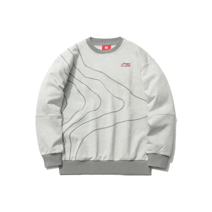 LiNing Sweatshirts Men Gray-0