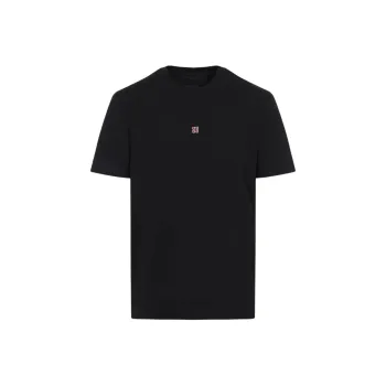 Givenchy 4G Embroidered Crewneck T Shirt