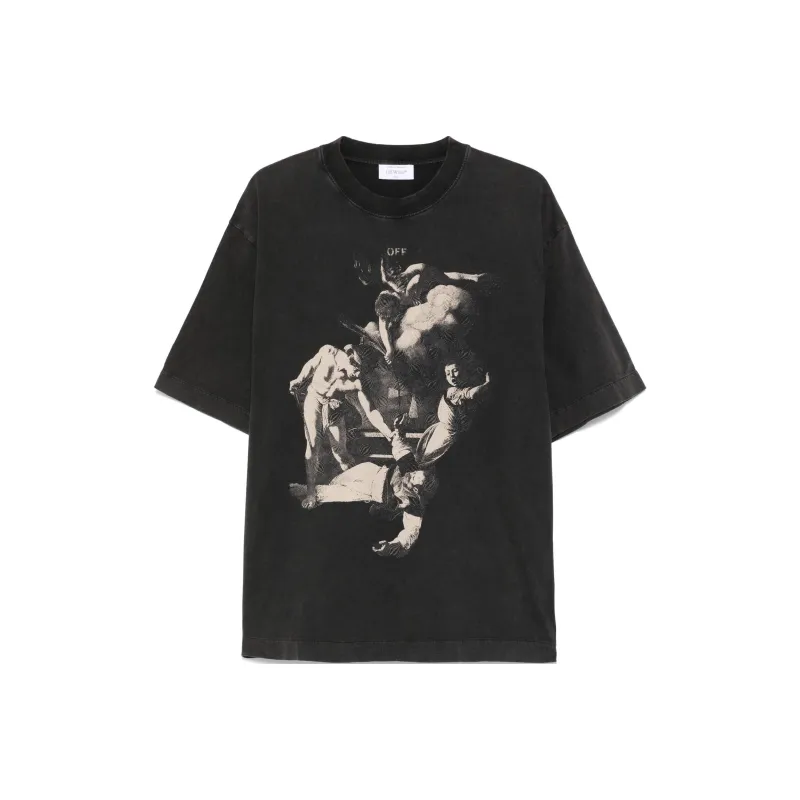 OFF WHITE Martyrdom print T shirt-0