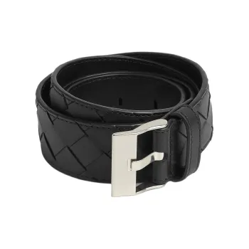 Bottega Veneta Leather Belts Men's Black Width 3CM