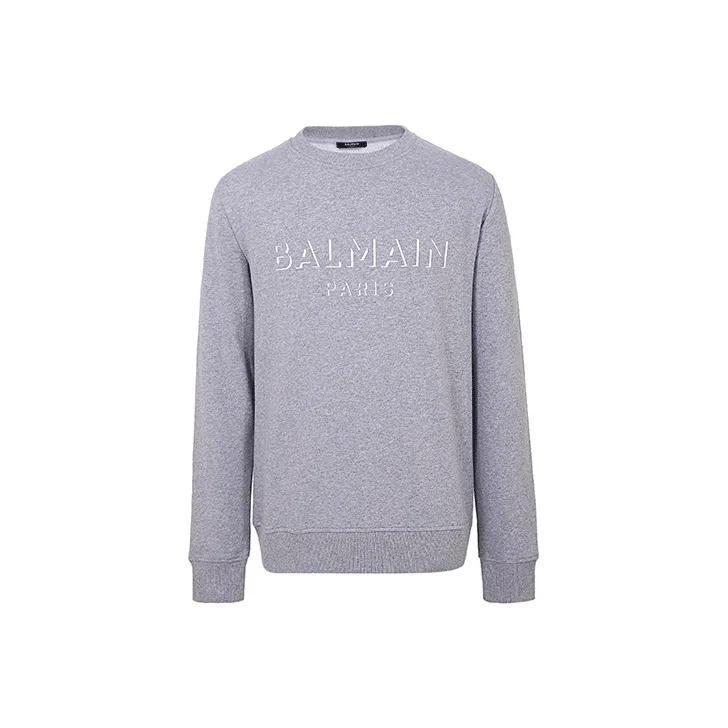 BALMAIN Sweatshirts Men Gray-0