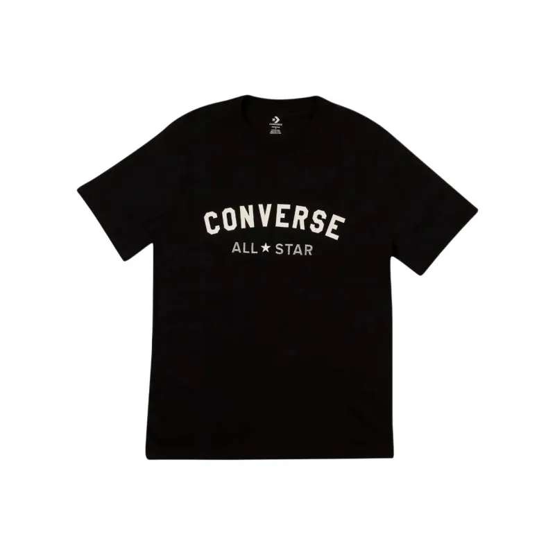 Converse Go-to All Star Logo Tee Preto T-Shirt Unisex Black-0