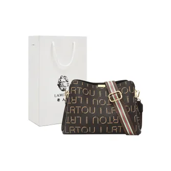 Old Man's Head Synthetic Leather Crossbody Bag Regular Women's Coffee
