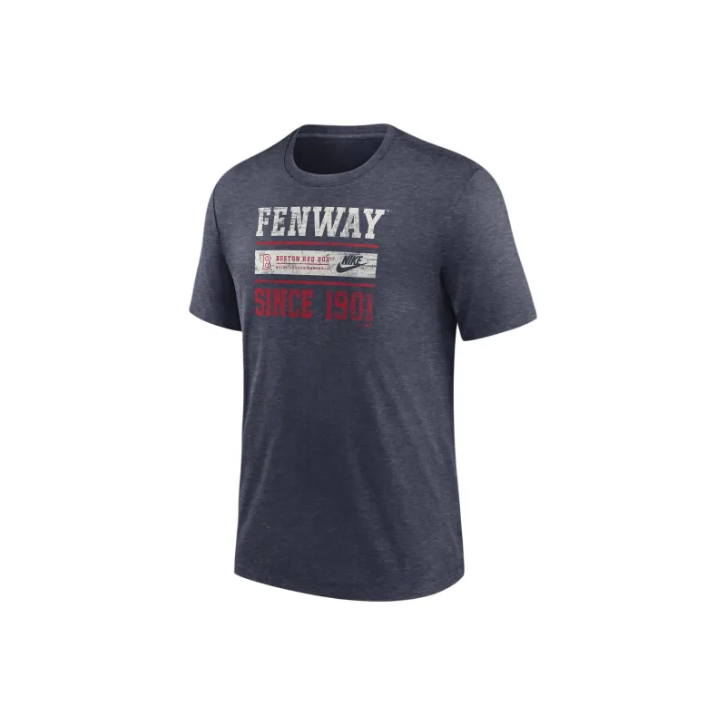 Nike T-Shirt Boston Red Sox Men's Marine Blue-0