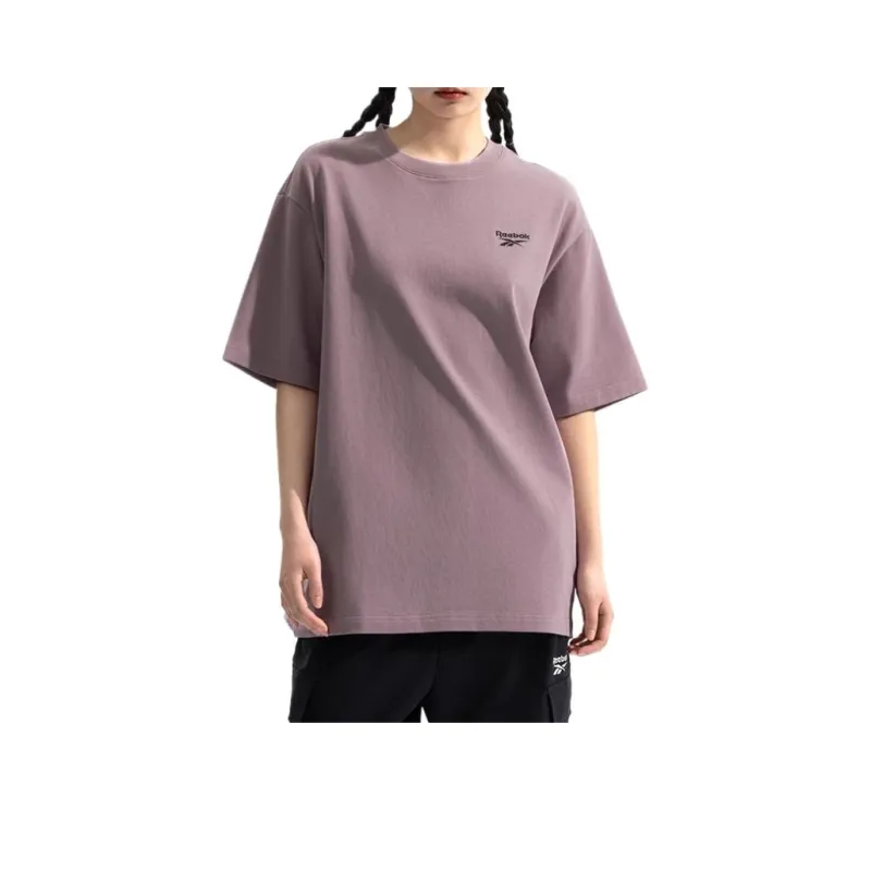 Reebok SS24 T Shirt Unisex Gray Purple-0