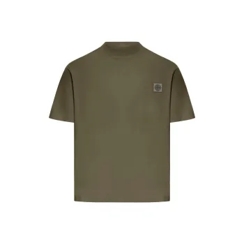 STONE ISLAND Logo Patch Short Sleeved T Shirt