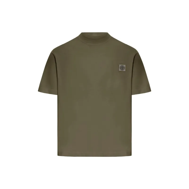 STONE ISLAND Logo Patch Short Sleeved T Shirt-0
