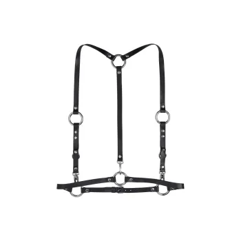 Vivienne Westwood Leather Suspenders Unisex Black 1.5CM