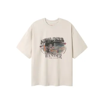 NewJnxs Drop Shoulder Sleeve T Shirt Unisex