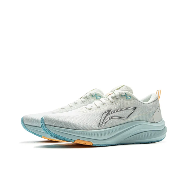 LiNing Red Hare 8 Slip Resistant Breathable Low Top Training Racing Running Shoes Women's White Blue-2