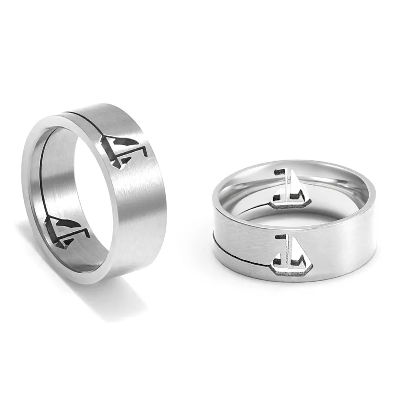 COLIMIDA Titanium Steel Rings Unisex-4