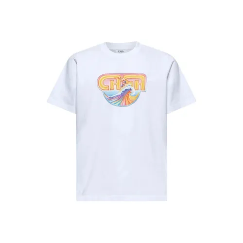 CASABLANCA Logo Printed Crewneck T Shirt