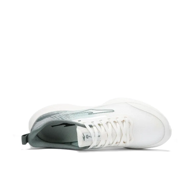 Erke Cushioning Breathable Lightweight Low Top Casual Running Shoes Men's Microcrystal White Pine Frost Green-3
