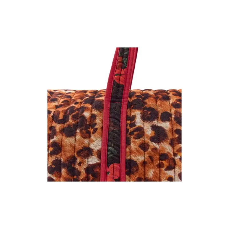 ZARA Cotton Travel Bag Women's Red-3