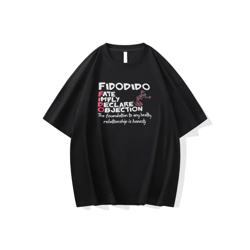 FIDO DIDO Short Sleeved T Shirts Unisex-11