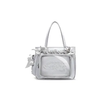 SHORT HAIR GIRL Satin With TPU Ita Bag, Tote Bag, Crossbody Bag, Shoulder Bag Regular Women's Multicolor