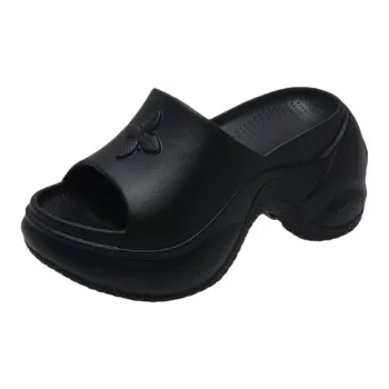 Qiao Anju Home Slippers Black, Khaki, Ecru
