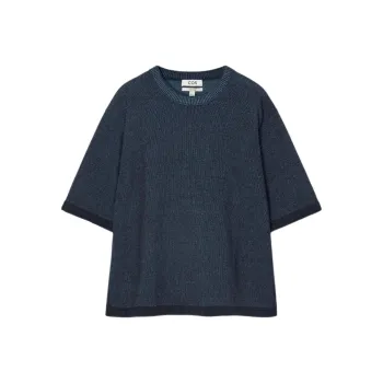 COS T Shirts Men Blue