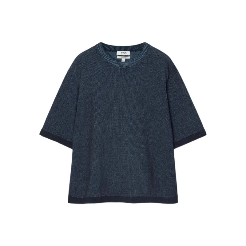 COS T Shirts Men Blue-0