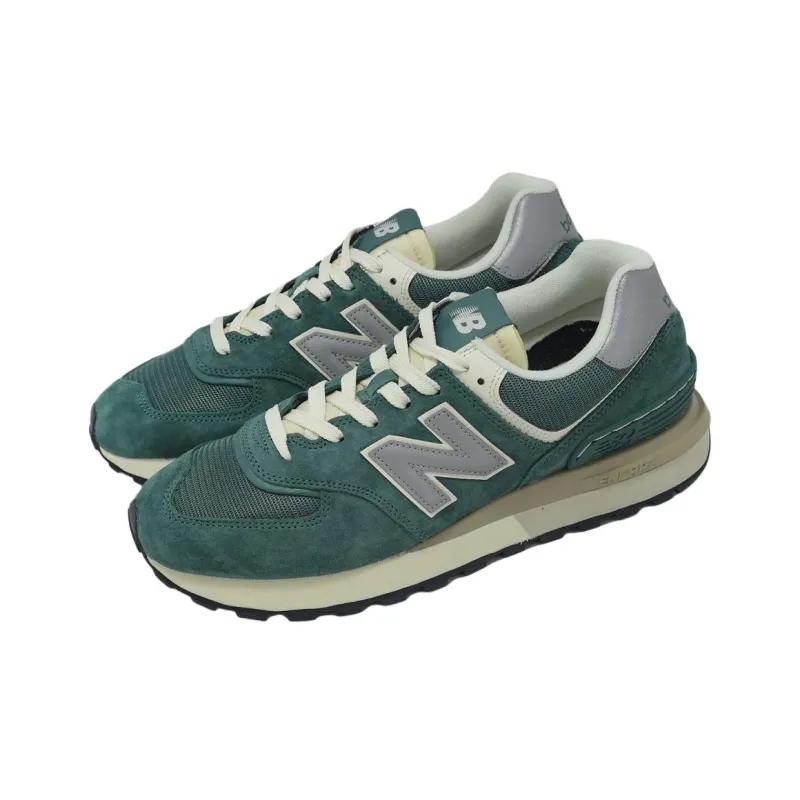 New Balance 574 Legacy Anti Slip Wear Resistant Low Top Casual Shoes Unisex Green-2