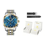 Men's Steel Band Blue Dial[Wonderful Encounter Box]