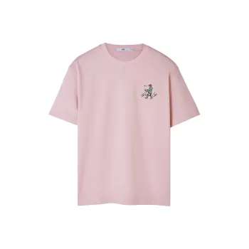 HLA T Shirts Men Pink Pattern B1