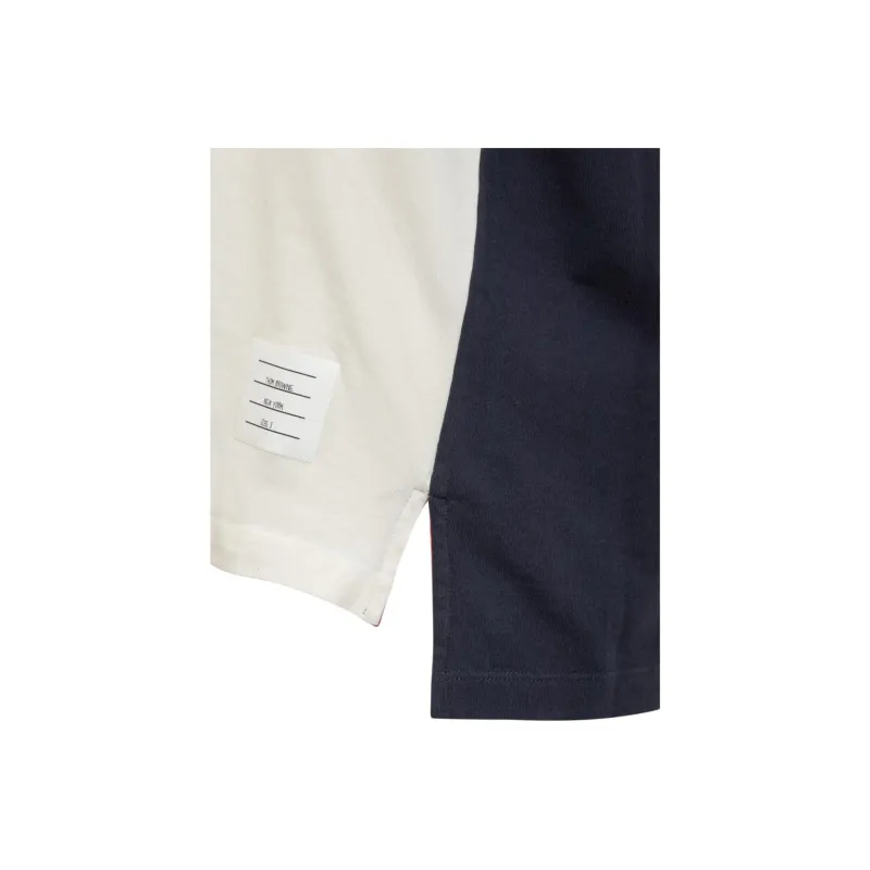 THOM BROWNE Jersey 4 Bar Color Block T Shirt-2