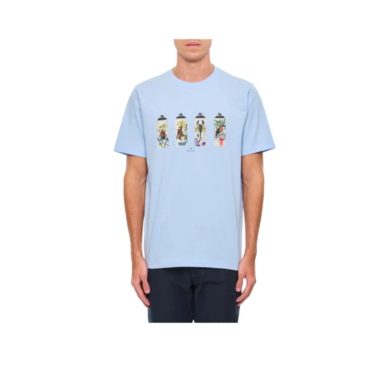 Ps Paul Smith Spray Cans Print Crewneck T Shirt-0