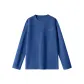 [Cotton Long Sleeves]Azure (ま Upside Down Smile Chest Tag)