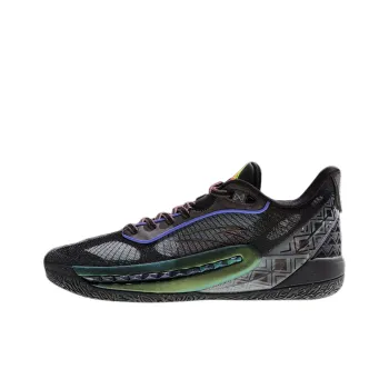 Anta Tide 6 Cushioned Slip Resistant Abrasion Resistant Low Top Basketball Shoes Men's Green Black Gray