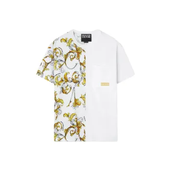 VERSACE Baroque Print Polo Shirt