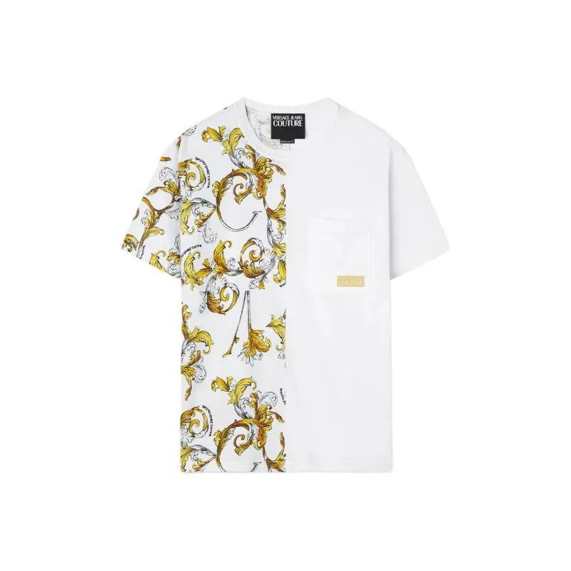VERSACE Baroque Print Polo Shirt-0