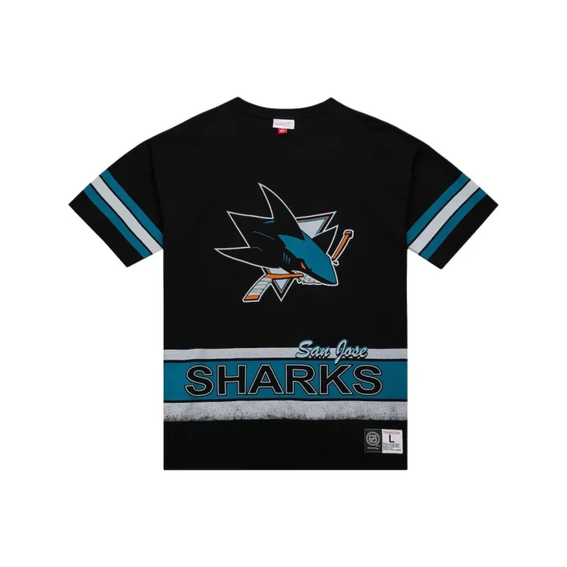 Mitchell & Ness x NHL San Jose Sharks T Shirt Men's Black-0
