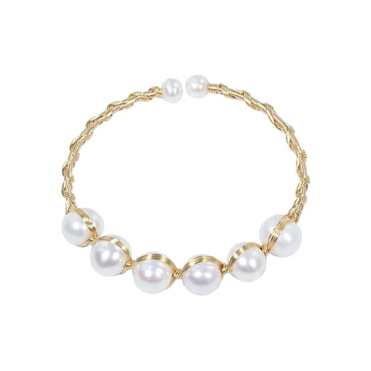 Ancient Jewelry Pearl Bangles Women's-0