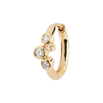 Maria Black 14kt Yellow Gold Elena Diamond Huggie Earring